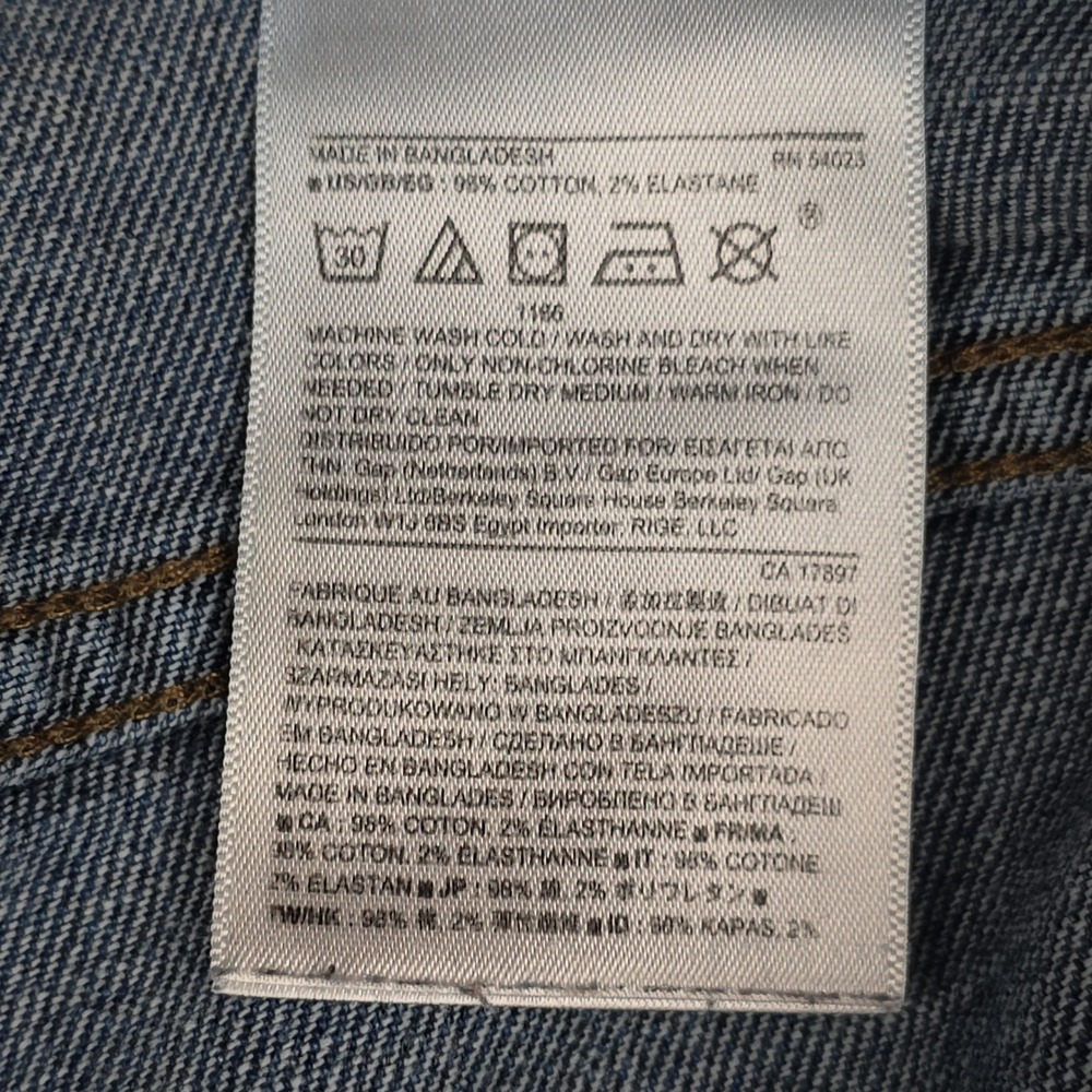 Banana Republic Premium Denim Boyfriend Jeans Women 30 Blue Distressed Cotton - Picture 9 of 11